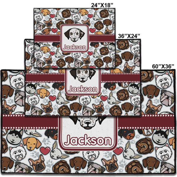 Dog Faces Personalized Door Mat - Group Parent IMF