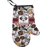 Dog Faces Right Oven Mitt (Personalized)