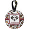 Dog Faces Personalized Round Luggage Tag