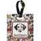 Dog Faces Plastic Luggage Tag - Square w/ Name or Text
