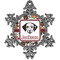 Dog Faces Vintage Snowflake Ornament (Personalized)