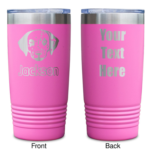 Dog Faces Pink Polar Camel Tumbler - 20oz - Double Sided - Approval
