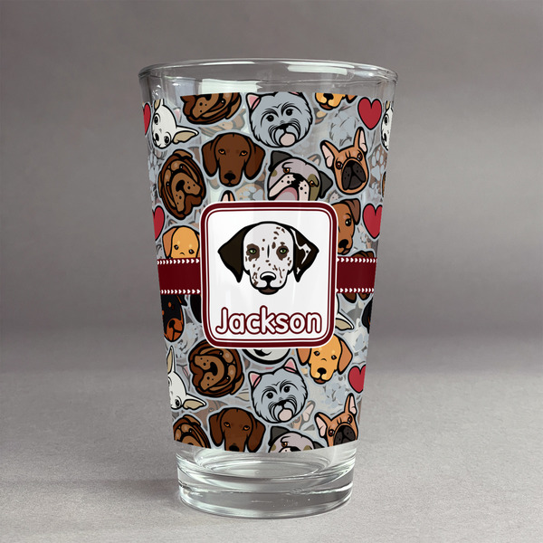Custom Dog Faces Pint Glass - Full Print (Personalized)
