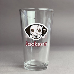Dog Faces Pint Glass - Full Color Logo (Personalized)