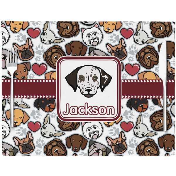 Dog Faces Placemat with Props