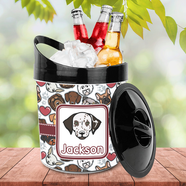 Dog Faces Plastic Ice Bucket - LIFESTYLE