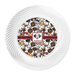 Dog Faces Plastic Party Dinner Plates - 10" (Personalized)