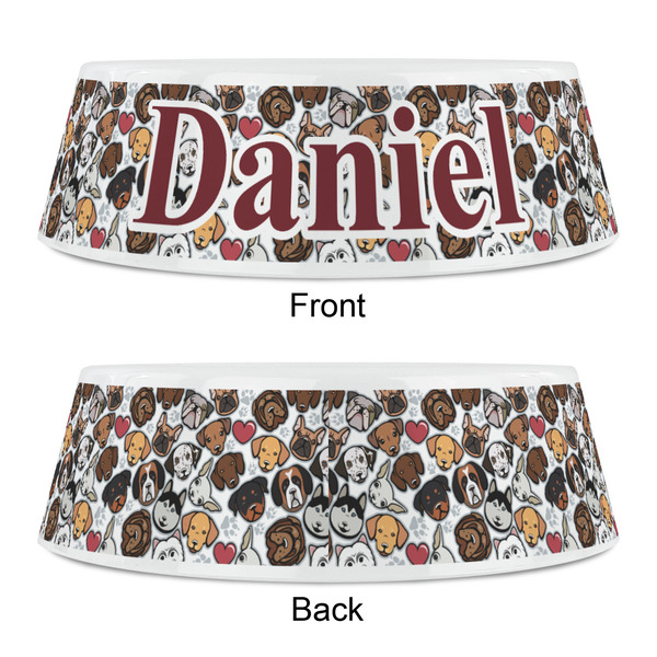 Dog Faces Plastic Pet Bowls - Small - APPROVAL