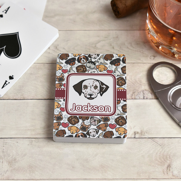 Dog Faces Playing Cards - In Context