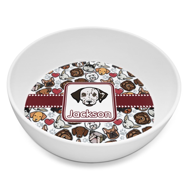 Custom Dog Faces Melamine Bowl - 8 oz (Personalized)