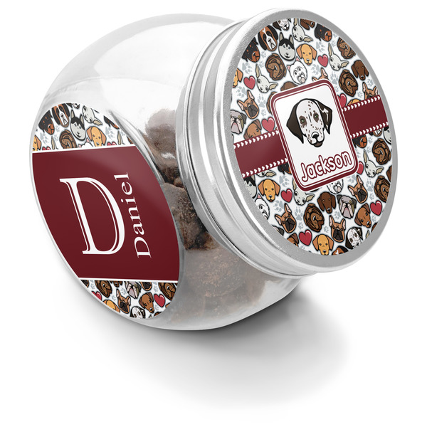 Custom Dog Faces Puppy Treat Jar (Personalized)