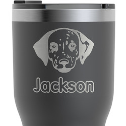 Dog Faces RTIC Tumbler - Black - Engraved Front (Personalized)