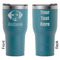 Dog Faces RTIC Tumbler - Dark Teal - Double Sided - Front & Back