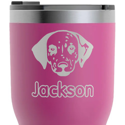 Dog Faces RTIC Tumbler - Magenta - Laser Engraved - Single-Sided (Personalized)