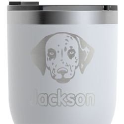 Dog Faces RTIC Tumbler - White - Engraved Front & Back (Personalized)