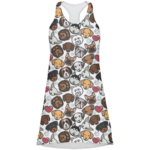 Custom Dog Faces Racerback Dress - Large
