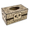 Dog Faces Rectangle Tissue Box Covers - Wood - Front