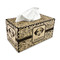 Dog Faces Rectangle Tissue Box Covers - Wood - with tissue