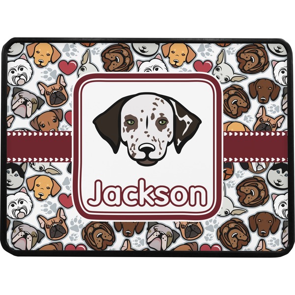 Dog Faces Rectangular Car Hitch Cover w/ FRP Insert (Select Size)