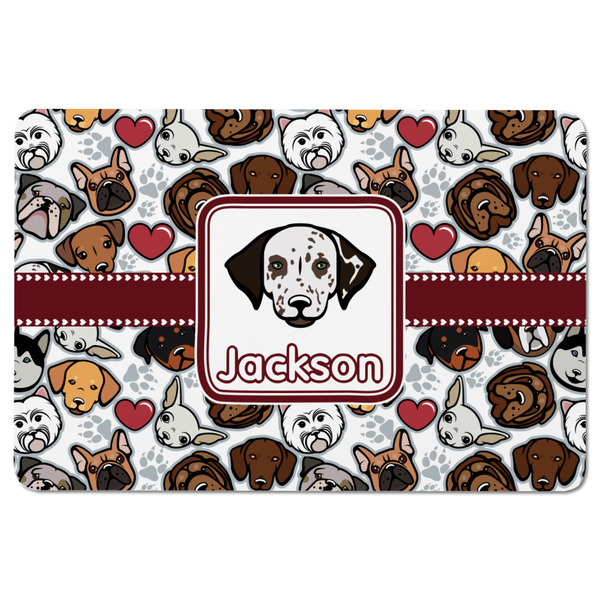Dog Faces Rectangular Fridge Magnet - FRONT