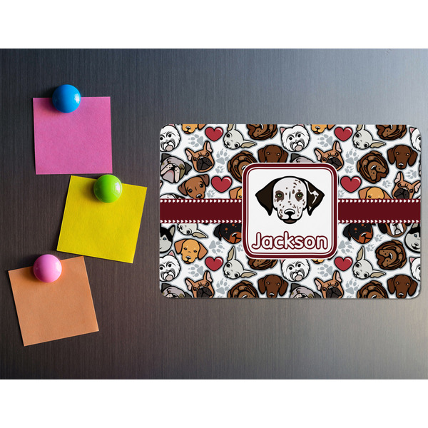 Dog Faces Rectangular Fridge Magnet - LIFESTYLE