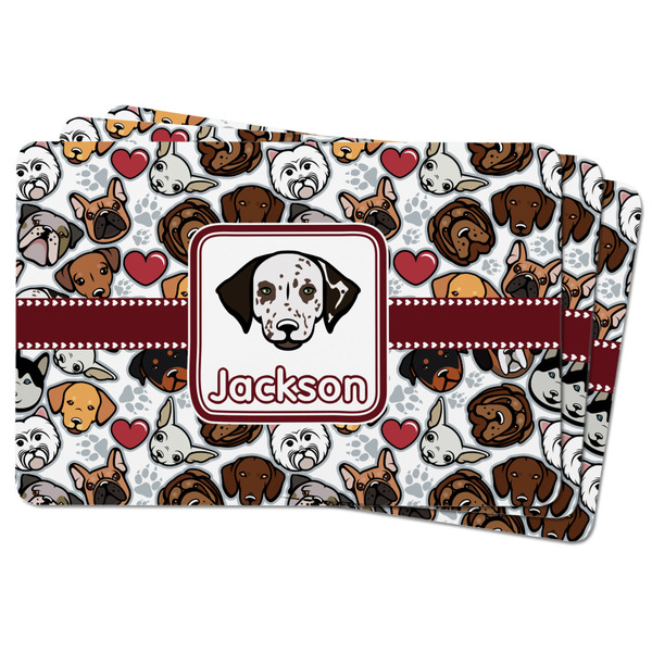 Dog Faces Rectangular Fridge Magnet - THREE