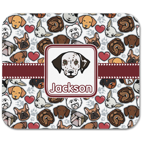 Dog Faces Rectangular Mouse Pad - APPROVAL