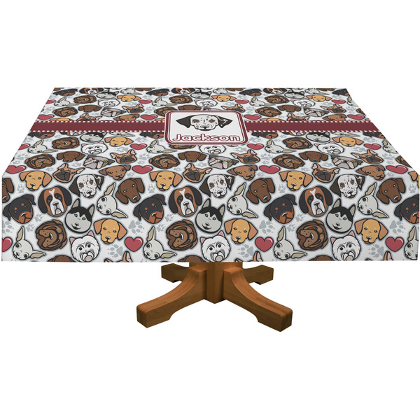 Dog Faces Rectangular Tablecloths (Personalized)