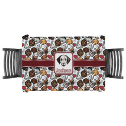 Dog Faces Tablecloth - 58"x58" (Personalized)