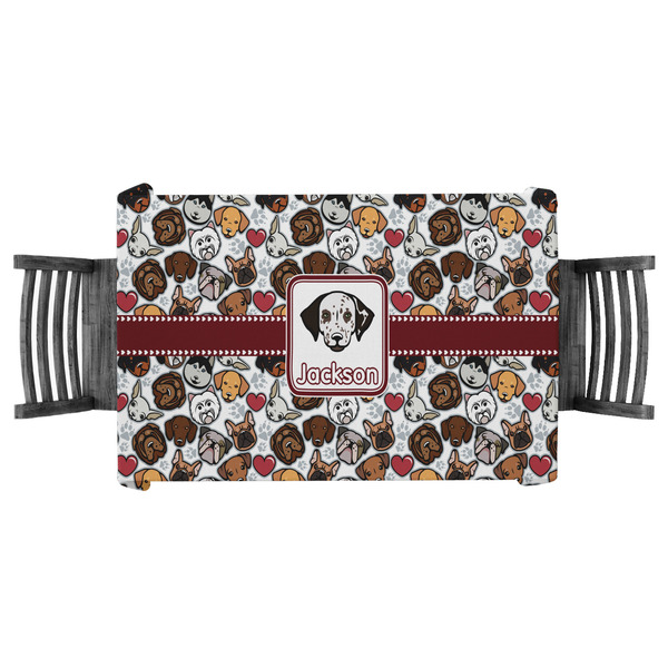 Custom Dog Faces Tablecloth - 58"x58" (Personalized)
