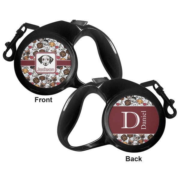 Dog Faces Retractable Dog Leash - Small - Apvl