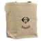 Dog Faces Reusable Cotton Grocery Bag - Front View