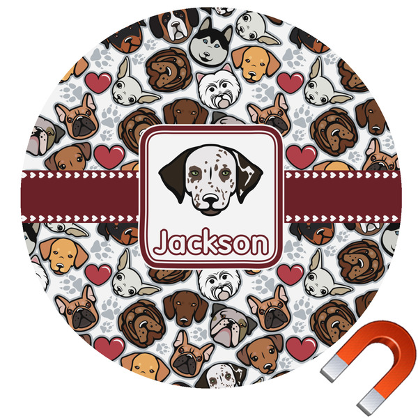 Custom Dog Faces Car Magnet (Personalized)