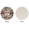 Dog Faces Round Linen Placemats - APPROVAL (single sided)