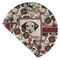 Dog Faces Round Linen Placemats - Front (folded corner double sided)