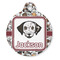 Dog Faces Round Pet ID Tag - Large - Front