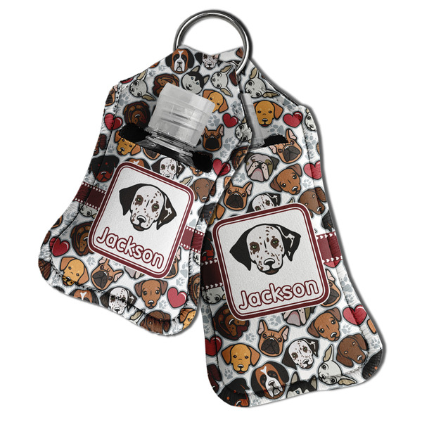 Dog Faces Sanitizer Holder Keychain - Both in Case (PARENT)