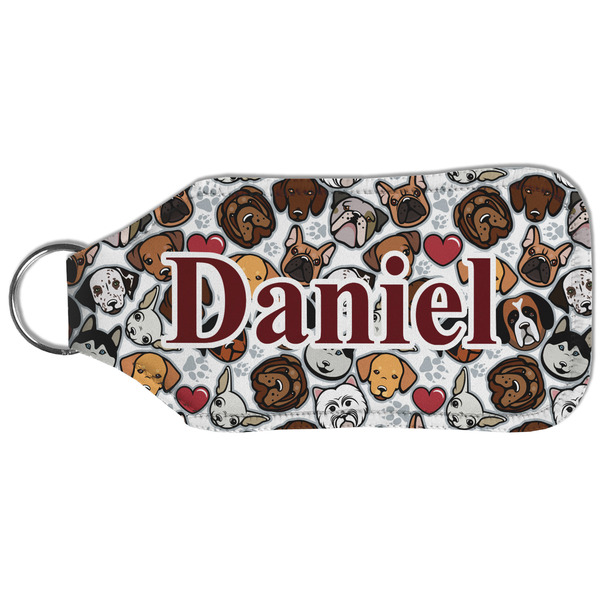 Dog Faces Sanitizer Holder Keychain - Large (Back)