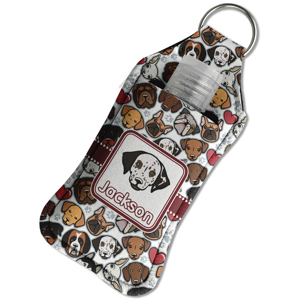 Dog Faces Sanitizer Holder Keychain - Large in Case