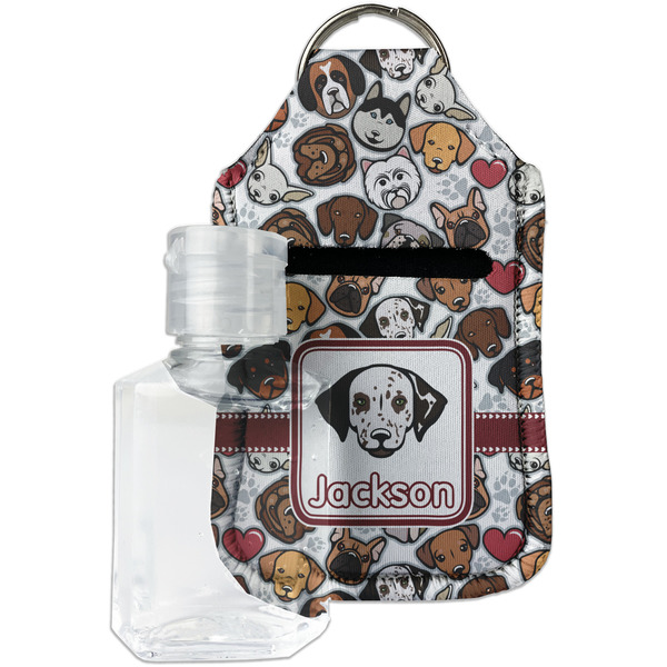 Custom Dog Faces Hand Sanitizer & Keychain Holder - Small (Personalized)