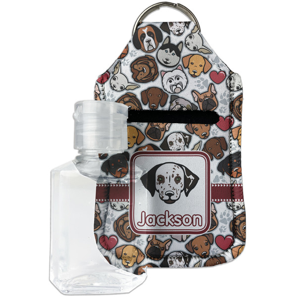 Custom Dog Faces Hand Sanitizer & Keychain Holder (Personalized)