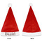 Dog Faces Santa Hats - Front and Back (Single Print) APPROVAL