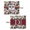 Dog Faces Security Blanket - Front & Back View