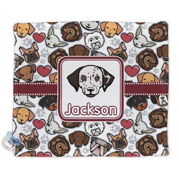 Custom Dog Faces Security Blanket - Single Sided (Personalized)