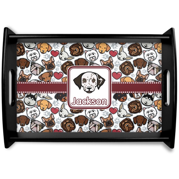 Custom Dog Faces Wooden Tray (Personalized)