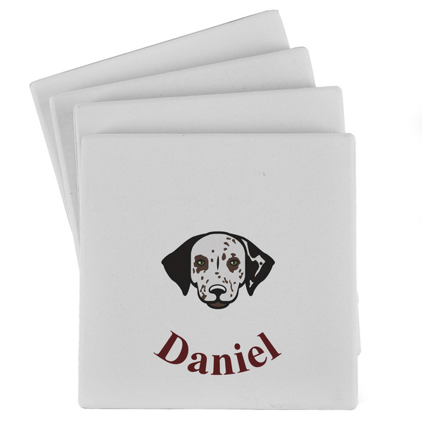 Custom Dog Faces Absorbent Stone Coasters - Set of 4 (Personalized)