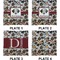 Dog Faces Set of Square Dinner Plates (Approval)