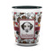 Dog Faces Shot Glass - Two Tone - FRONT