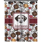 Dog Faces Extra Long Shower Curtain - 70"x84" (Personalized)