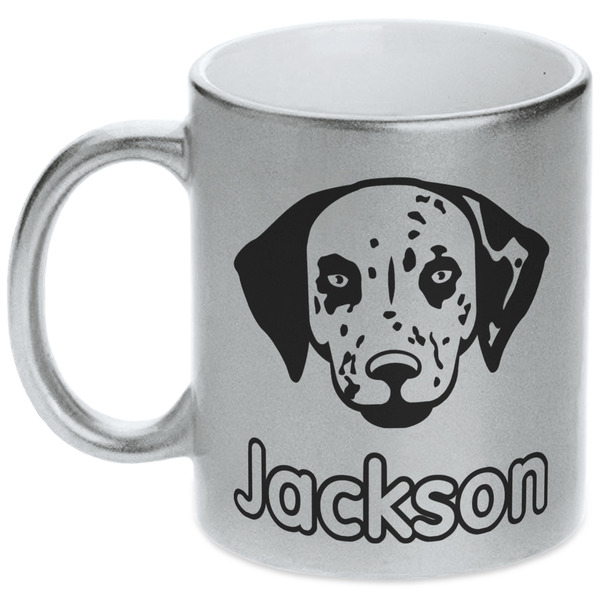 Dog Faces Silver Mug - Main